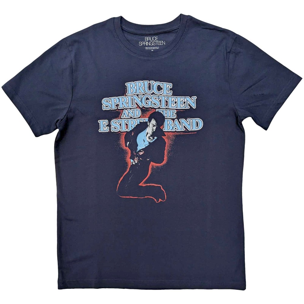 Bruce Springsteen - The EStreet Band Heren Tshirt - Blauw